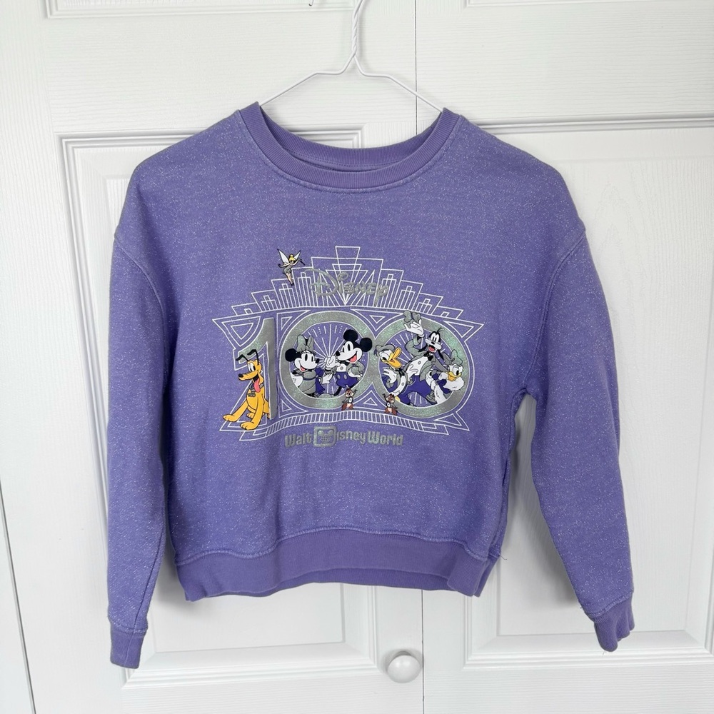 Mickey Mouse and Friends Disney100 Sweatshirt WALT DISNEY WORLD Girls 11/12